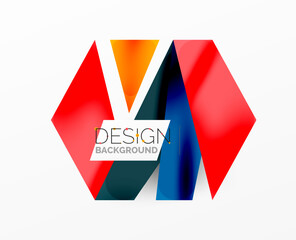 Background color abstract overlapping lines. Minimal composition vector illustration for wallpaper banner background or landing page