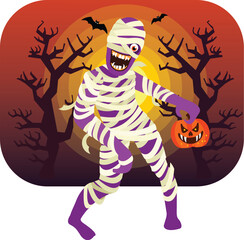 Halloween Mummy Character
