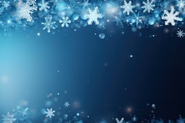 Snowflake background created with Generative AI technology