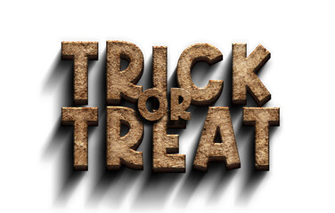 trick or treat png text effect