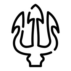 trident Line Icon