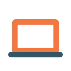 Computer technology icon symbol vector image. Illustration of the dekstop monitor display design image