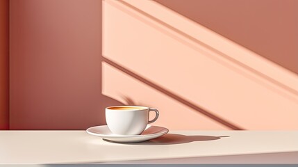Image of a cup of cappuccino coffee.