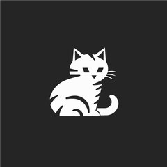 logo of cat, vector art