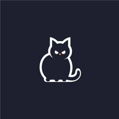 logo of cat, vector art
