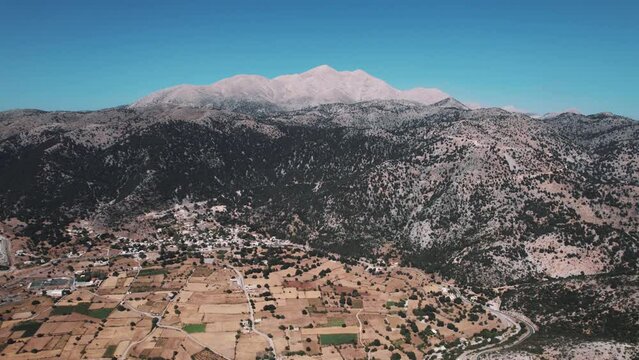 Lefka Ori White Mountains, They consist mainly of limestone, from light grey to bluish or black color. High quality 4k footage