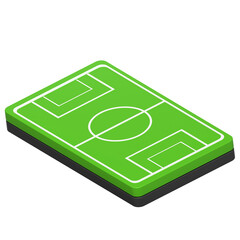3d icon Football Pitch, 3d illustration, 3d element, 3d rendering. © 3DafaRizkiansah