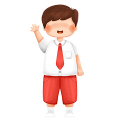 Faceless Muslim Student