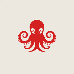 logo of octopus, vector art