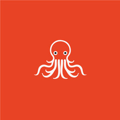 logo of octopus, vector art