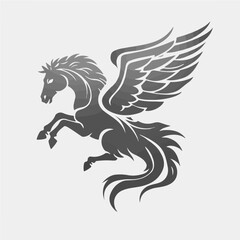 logo of pegasus, vector art