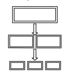 Presentation or organization layout business infographic template. Vector illustration