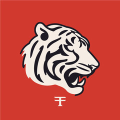 logo of tiger, vector art
