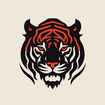 logo of tiger, vector art
