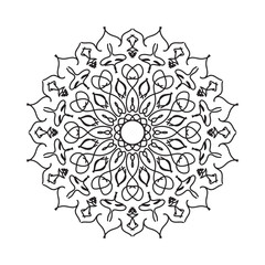 Hand drawn mandala. decoration in ethnic doodle ornament.