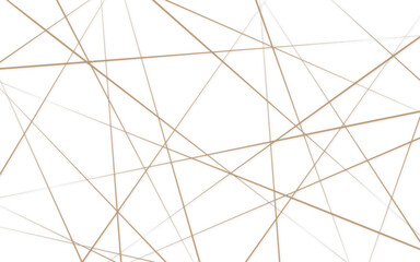 Random chaotic lines abstract geometric pattern. Abstract luxury golden geometric random chaotic lines with many squares and triangles shape background.