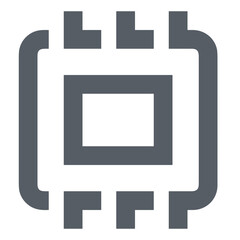 Computer technology icon symbol vector image. Illustration of the dekstop monitor display design image