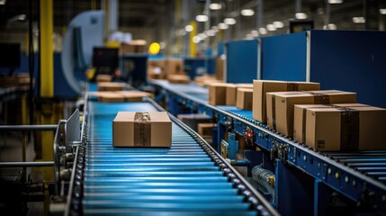 forklift in warehouse