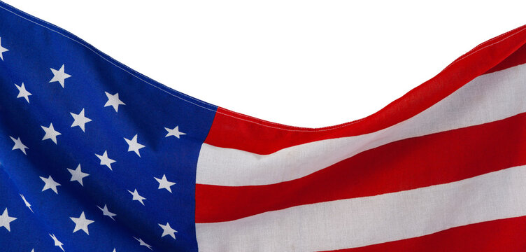 Digital png photo of flag of usa on transparent background