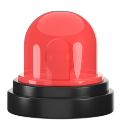 3d icon Police Siren, 3d illustration, 3d element, 3d rendering.