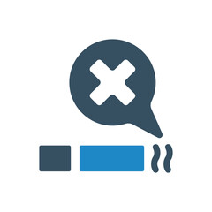 no smoking icon vector illustration © iconshopbd