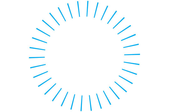 Digital png illustration of blue dashed circle on transparent background