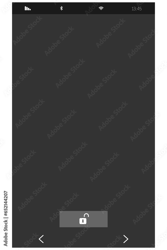 Poster Digital png illustration of smartphone digital interface with copy space on transparent background