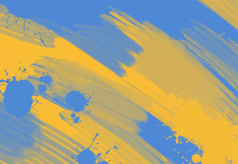 Abstract Blue Yellow paint Background. Vector illustration design