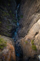 Box canyon falls in Ouray Colorado