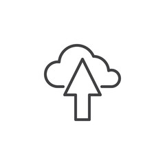 Upload data line icon