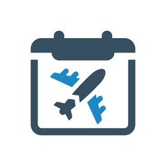 plane schedule icon vector illustration