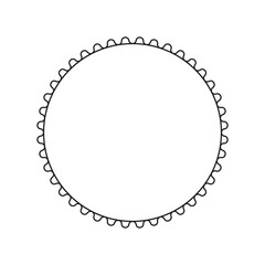 circle frame with line style 2
