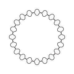 circle frame with line style 2