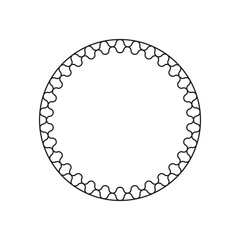 circle frame with line style 2