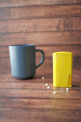 artificial sweetener container on table