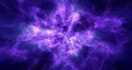 Fototapeta na wymiar Abstract purple energy magical waves glowing background