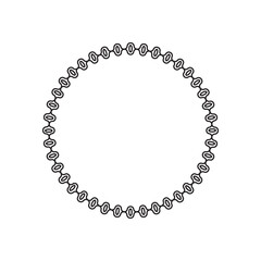 circle frame with line style 2