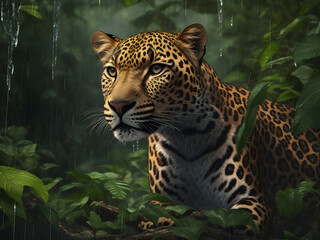 Leopard in the forest