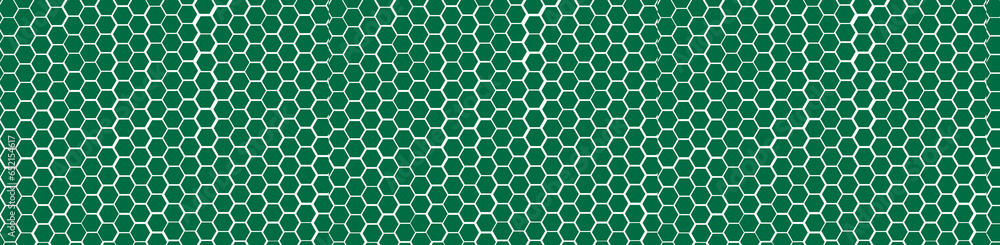 Wall mural abstract background green octagons for advertising boards