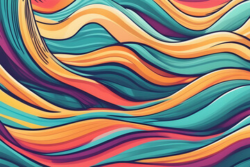  Abstract colorful wave background.