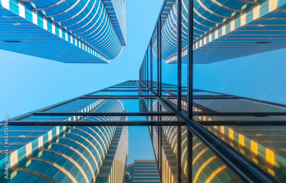 Aufkleber exterior of modern architecture. building abstract background
