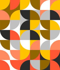 Abstract geometric pattern design in retro style. Vector illustration