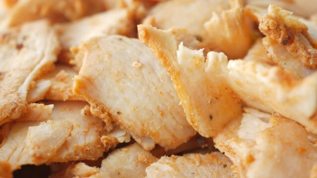 detail shot of chicken doner Kebab