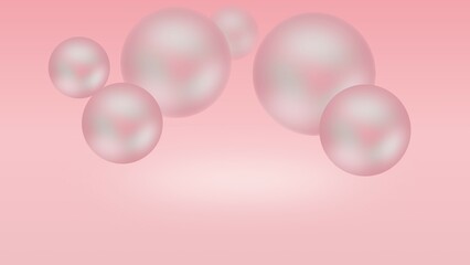 studio bubble scene for fashion and beauty product background