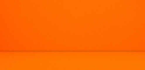 Orange Studio Background Room Color Wall Backdrop Gradient Empty Floor Minimalist Corner Yellow Kitchen Floor Wall Wallpaper Abstract Texture Banner Design 3d Bg Scene Solid Podium Mockup Platform.