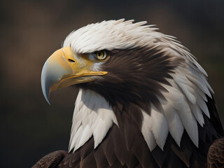 Obraz premium portrait of a eagle, ai generative