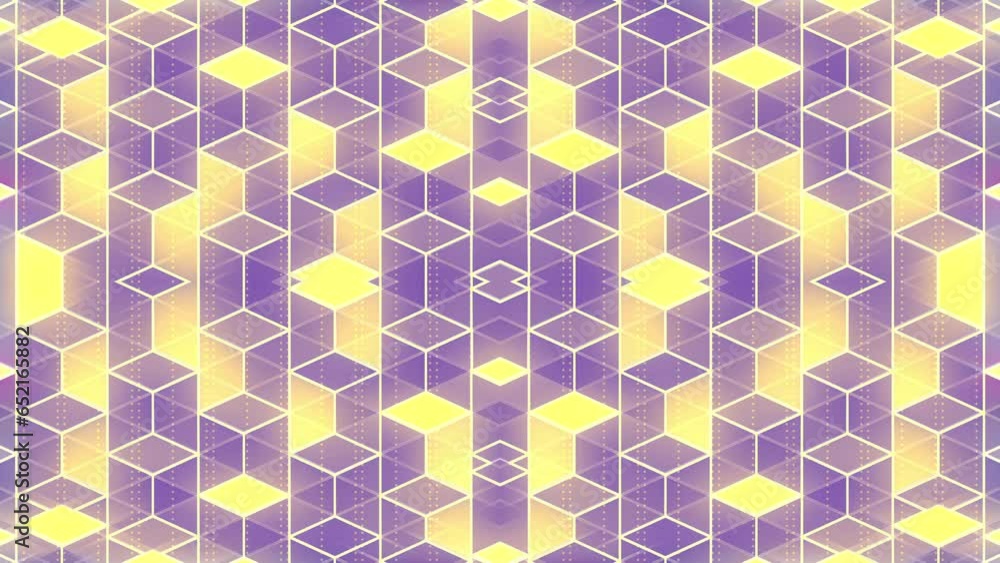 Poster Background with composition of rectangular shapes 3d rendering loop animation 4K