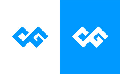 Fototapeta premium logo initials c and g