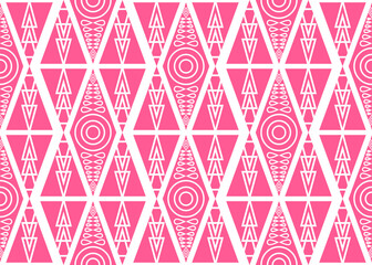 Ethnic geometry embroidery ikat traditional pattern.Seamless geometry  ethnic pattern.Ethnic folk embroidery pattern.vector illustration.design for fabric,clothing,texture,decoration,wrapping.