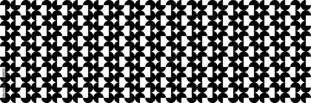 Poster horizontal black of three quarters design for pattern and background.